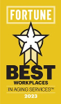 yellow fortune best badge award